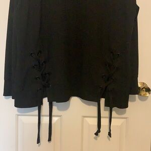 90 Degree by Reflex Black Longsleeve Top AS IS